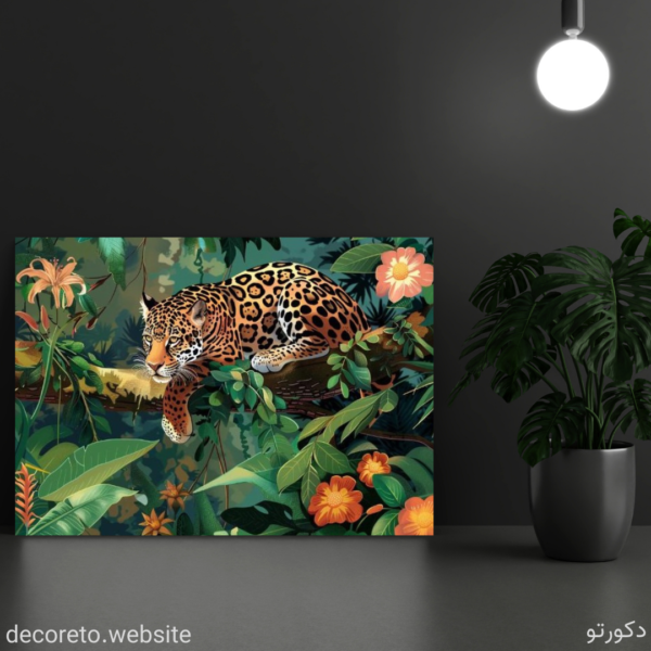 تابلو پلنگ در جنگل (Leopard In The Forest)