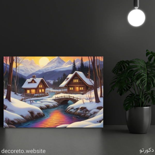 تابلو زمستان سرد و برفی (Cold And Snowy Winter)