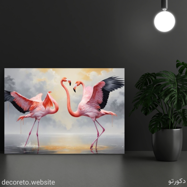 تابلو فلامینگو صورتی (Pink Flamingo)