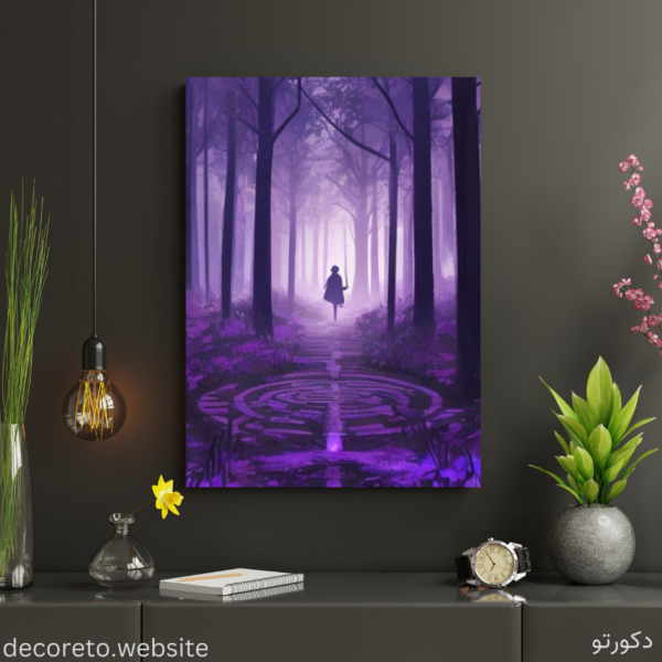 تابلو جنگل بنفش رنگ (Purple Forest)